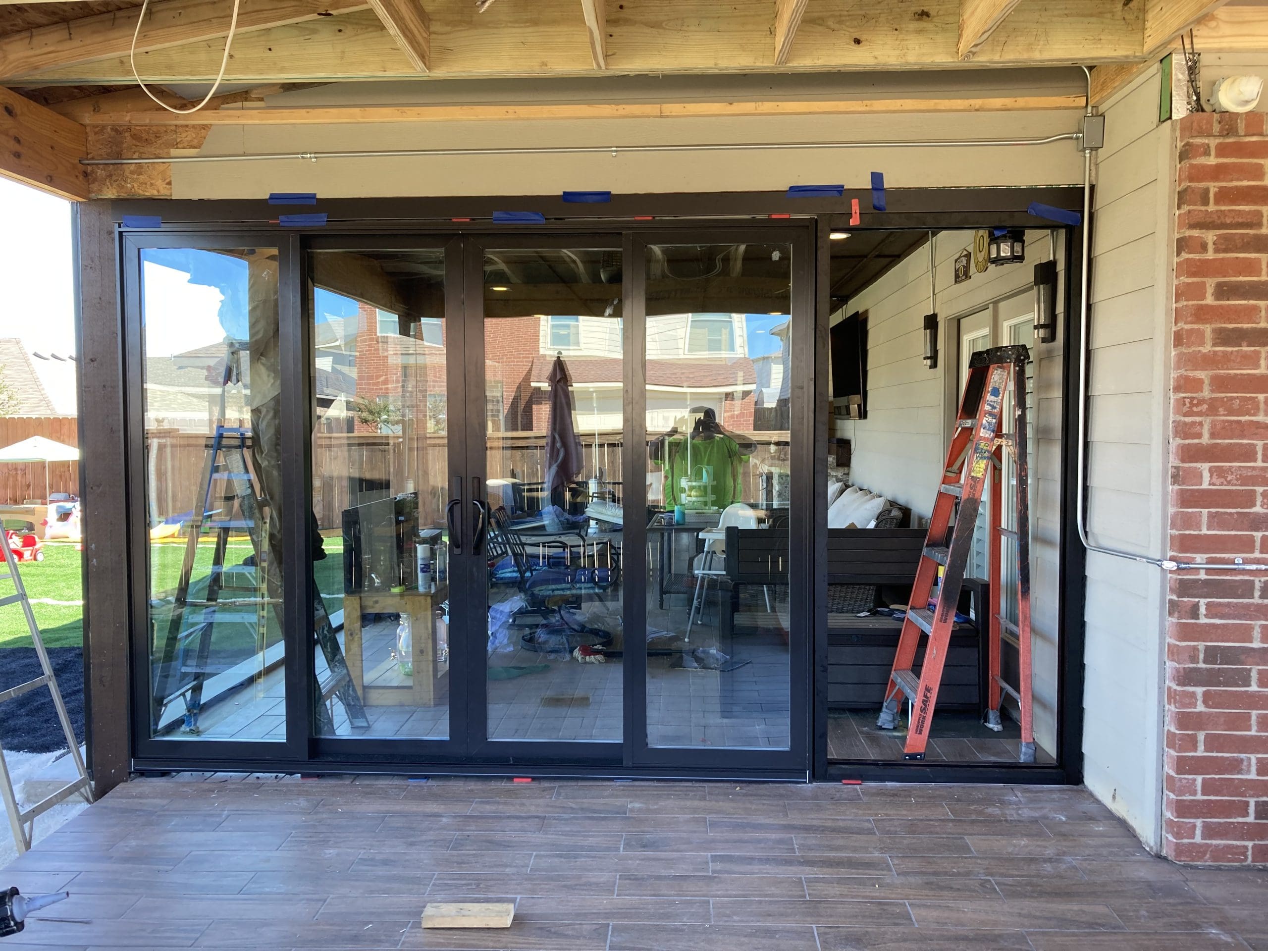 Glass installation project