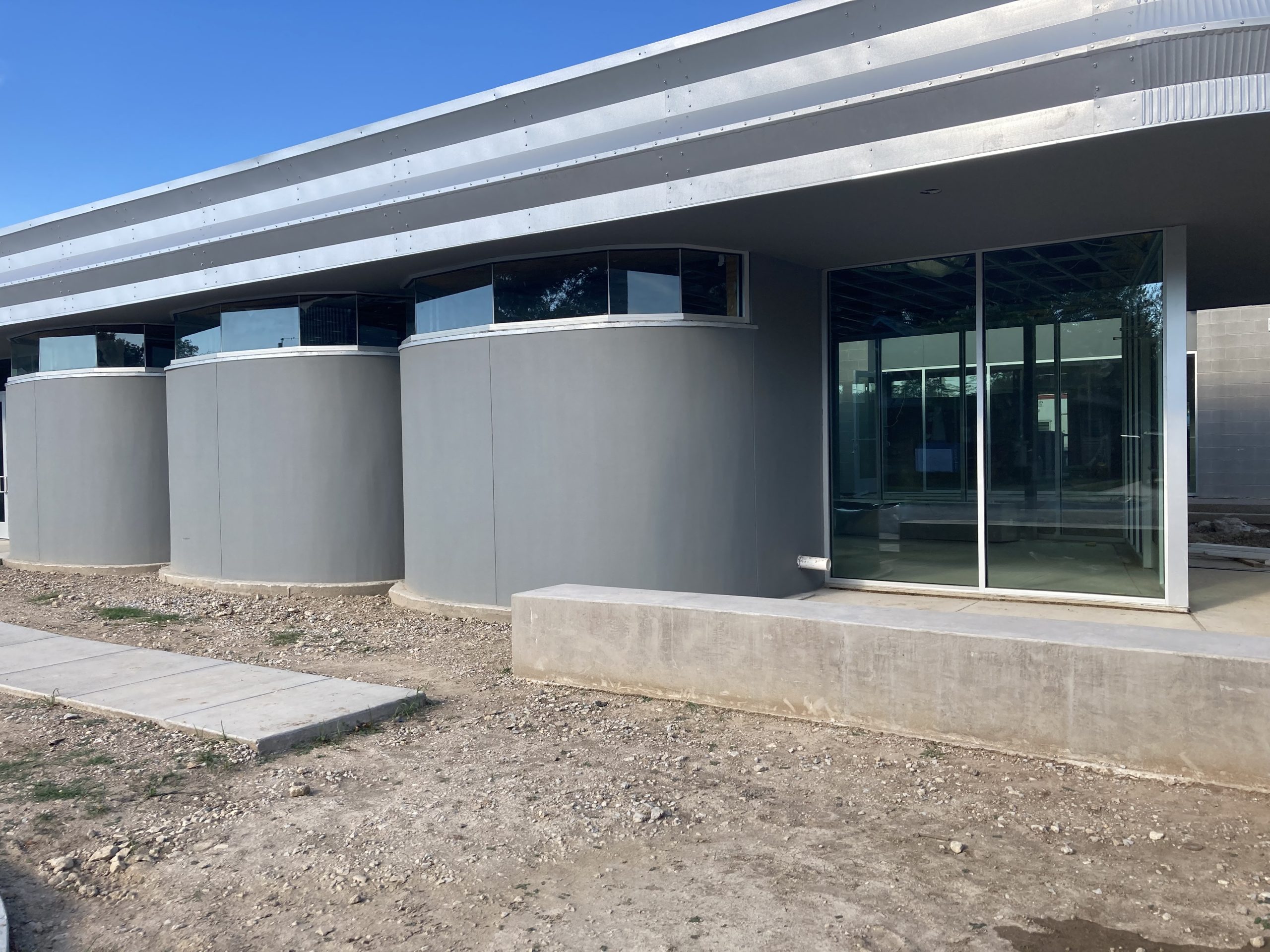 Custom glass installation project