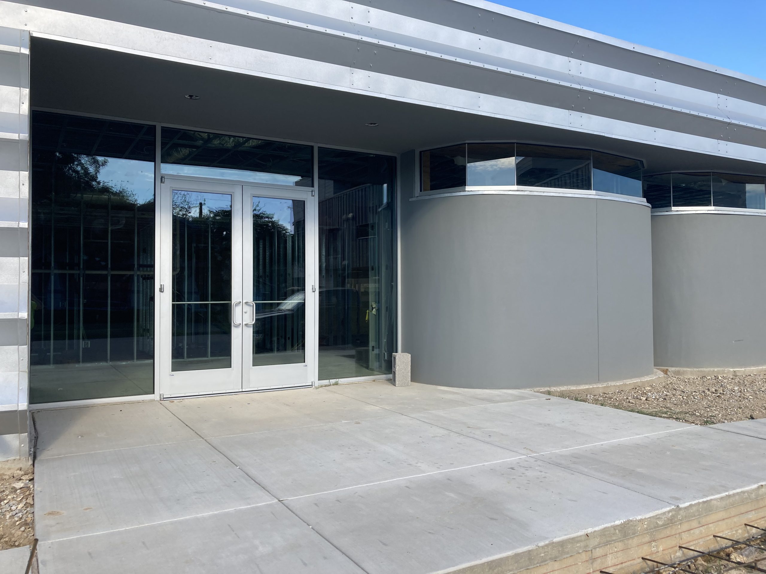 Custom glass installation project