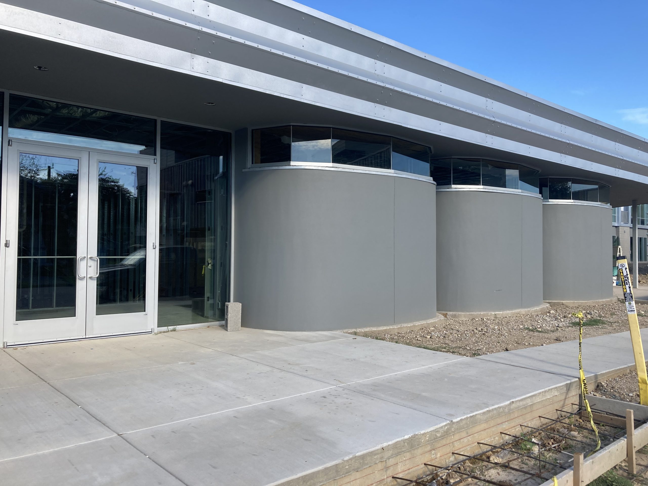 Custom glass installation project