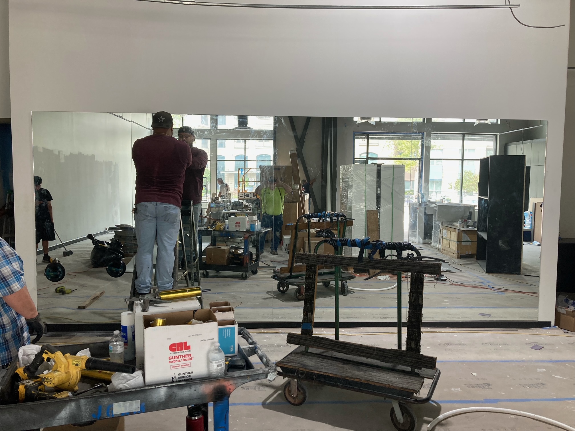 Glass installation project
