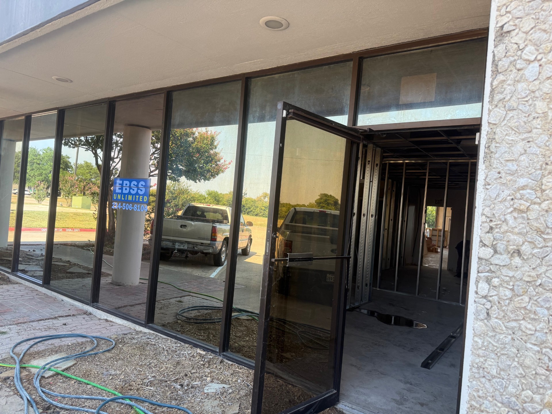 Commercial storefront entry doors